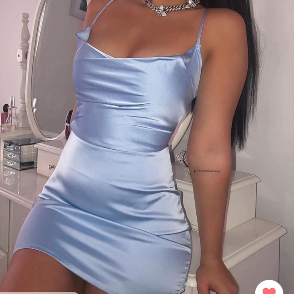 blue homecoming dress
